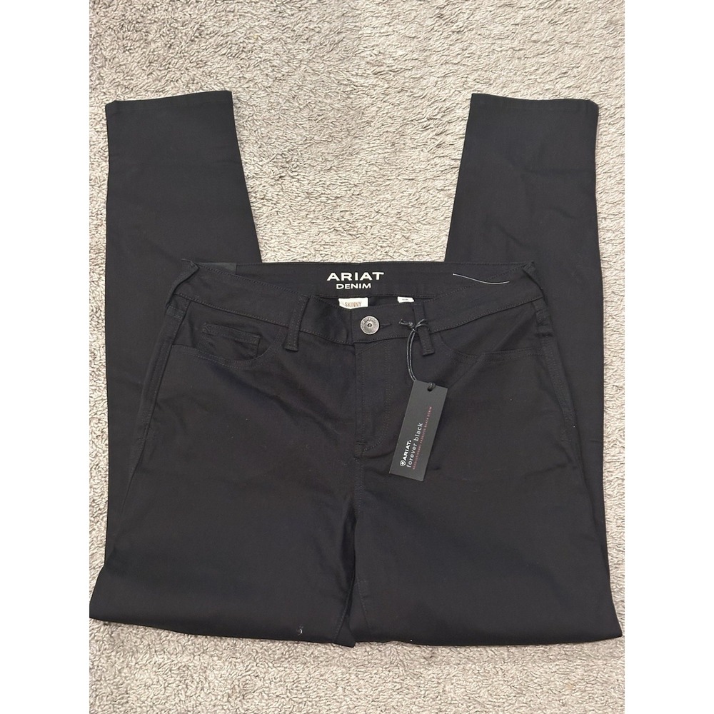 NWT‎ Ariat Perfect Rise Black Denim Pants Skinny Size 34R